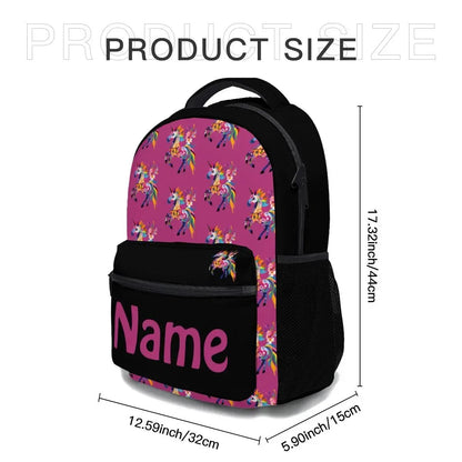 Personalized Kids School Set: Backpack, Lunch Tote & Pen Pouch, Name Gift - Dream Dragons