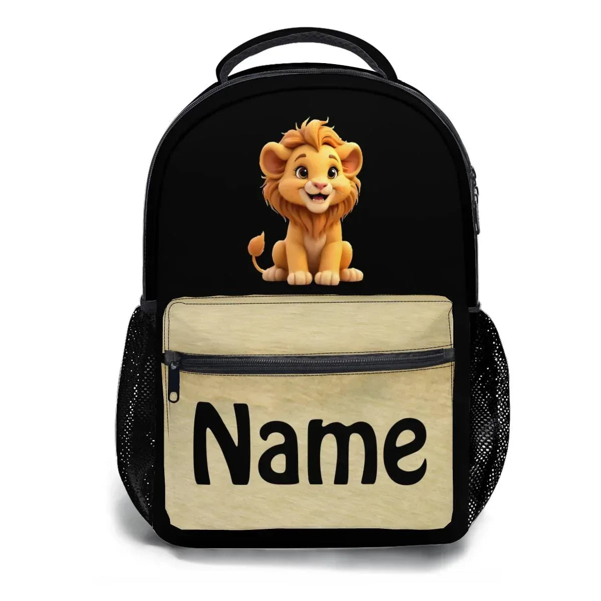 Personalized Lion Kids School Set: Backpack, Lunch Tote & Pen Pouch, Name Gift - Dream Dragons