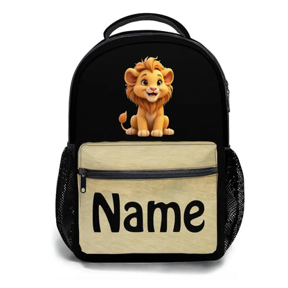 Personalized Lion Kids School Set: Backpack, Lunch Tote & Pen Pouch, Name Gift - Dream Dragons