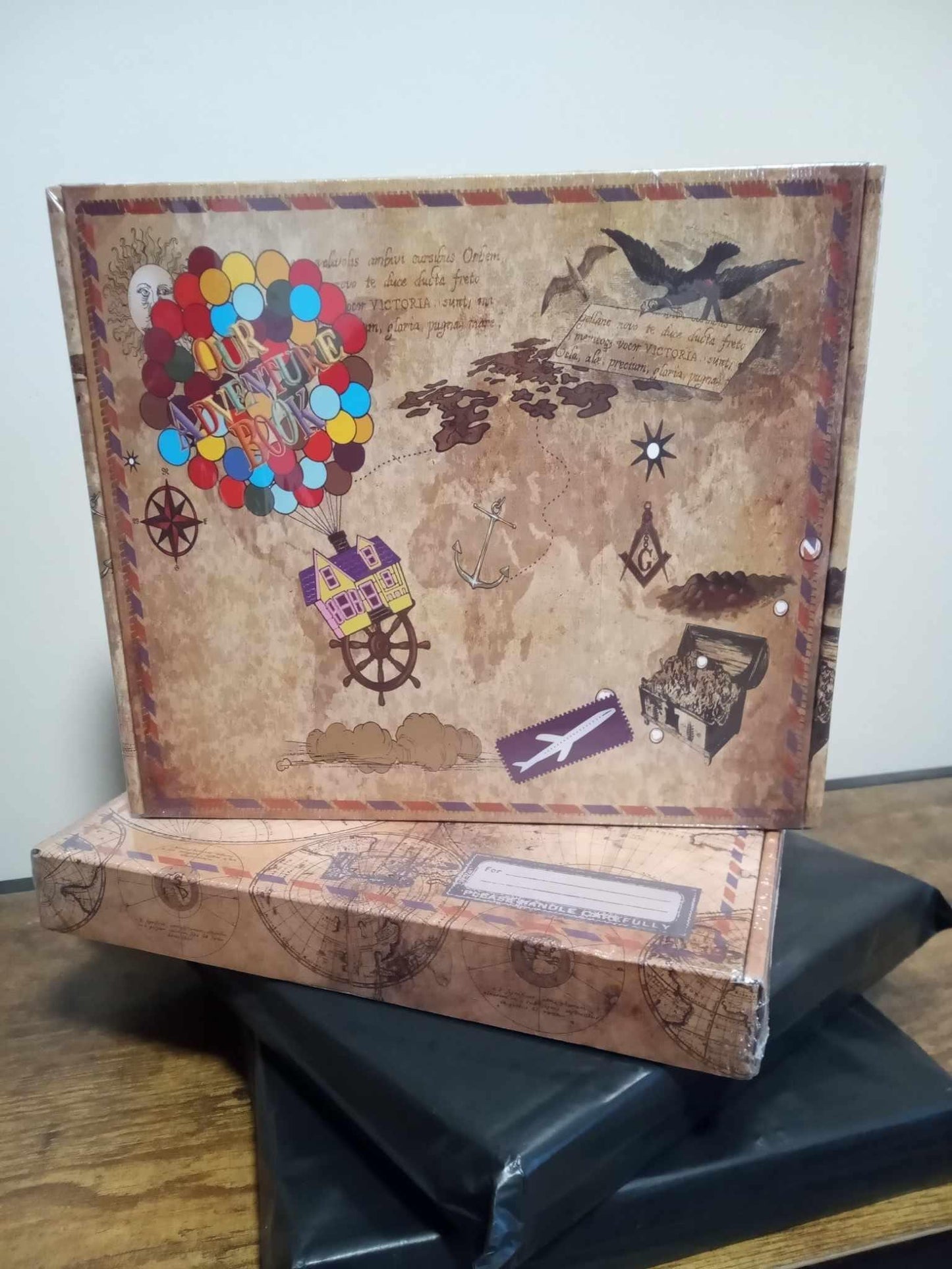Our Adventure Book: Scrapbook Photo Album, Vintage Travel Theme, Keepsake Diary, Image Memory Journal - Dream Dragons