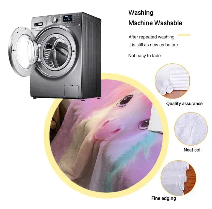 Personalized Unicorn Blanket: Pink T21 Awareness Fleece Throw - Dream Dragons