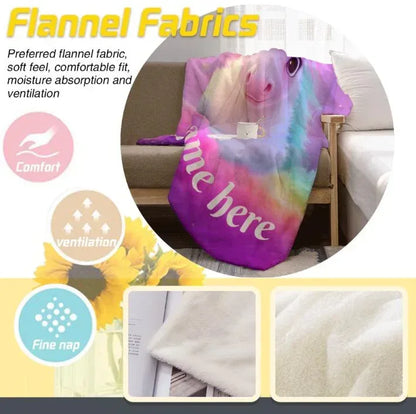 Personalized Unicorn Blanket: Pink T21 Awareness Fleece Throw - Dream Dragons