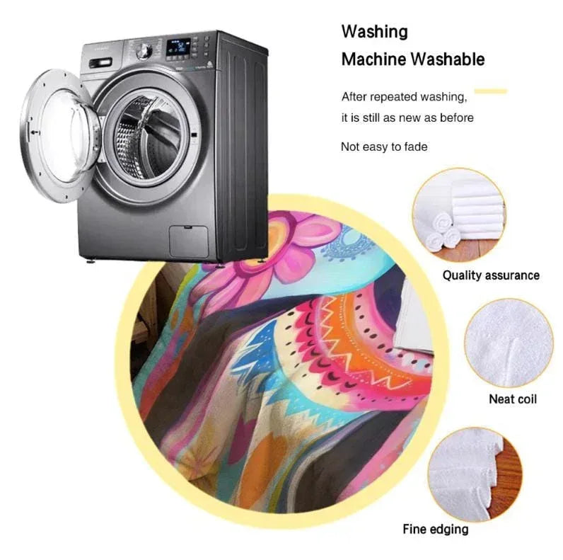 Personalized Penguin Blanket: Colorful Arctic Animal Happy Playful Flannel Fleece Throw, Soft Name Gift - Dream Dragons