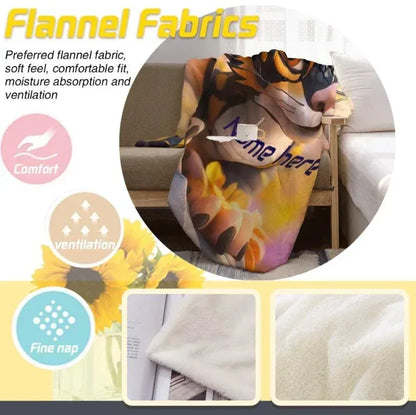 Personalized Dragon Blanket: Mythical Creature Dino Flannel Fleece Throw - Dream Dragons