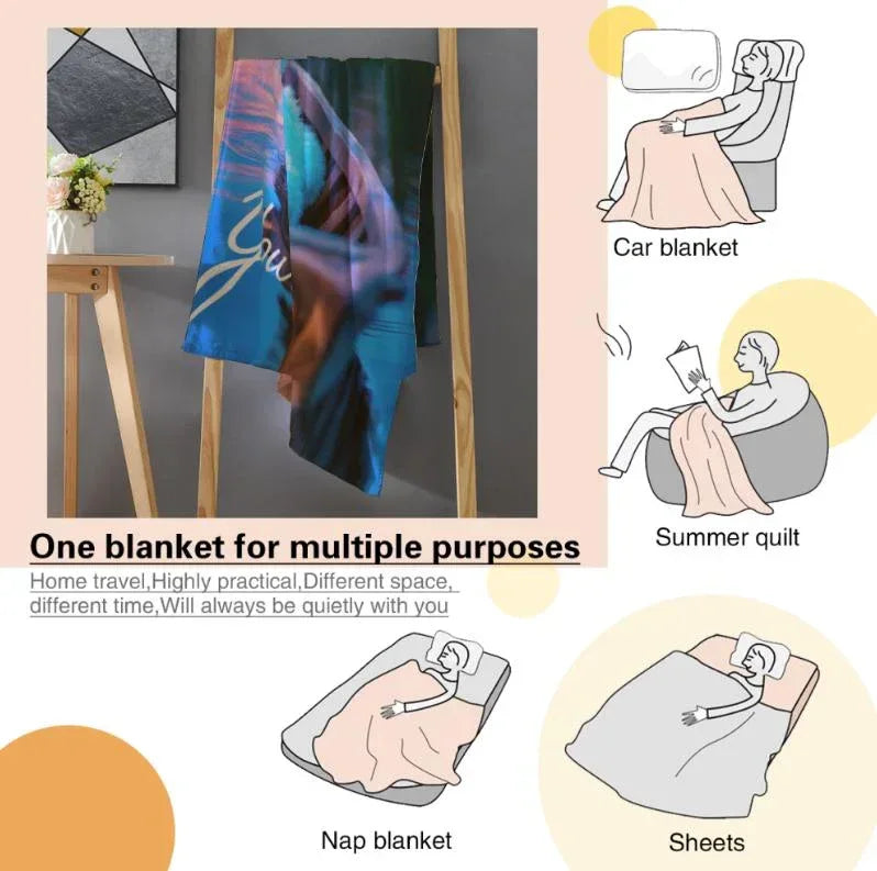 Personalized Twilight Teddy Bear Blanket: Dreamy Canoe Boat Adventure Throw, Soft Flannel Fleece - Dream Dragons