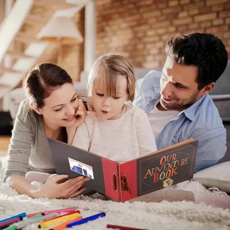 Our Adventure Book: Vintage Scrapbook with Stickers & Photos - Dream Dragons