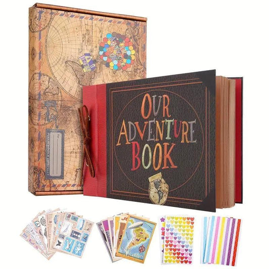 Our Adventure Book: Vintage Scrapbook with Stickers & Photos - Dream Dragons