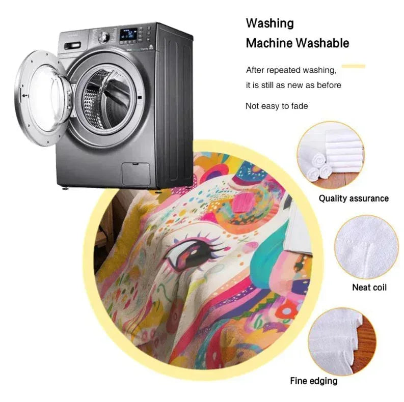 Personalized Unicorn Blanket with Name - Dreamy Soft Fleece Throw for Kids and Adults - Dream Dragons