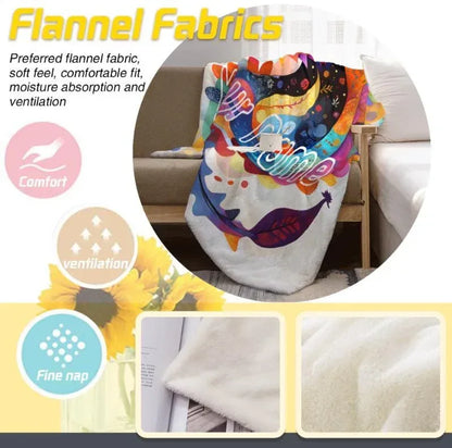 Personalized Dragon Blanket: Vibrant Fantasy Flannel Fleece Throw, New year Dragon - Dream Dragons