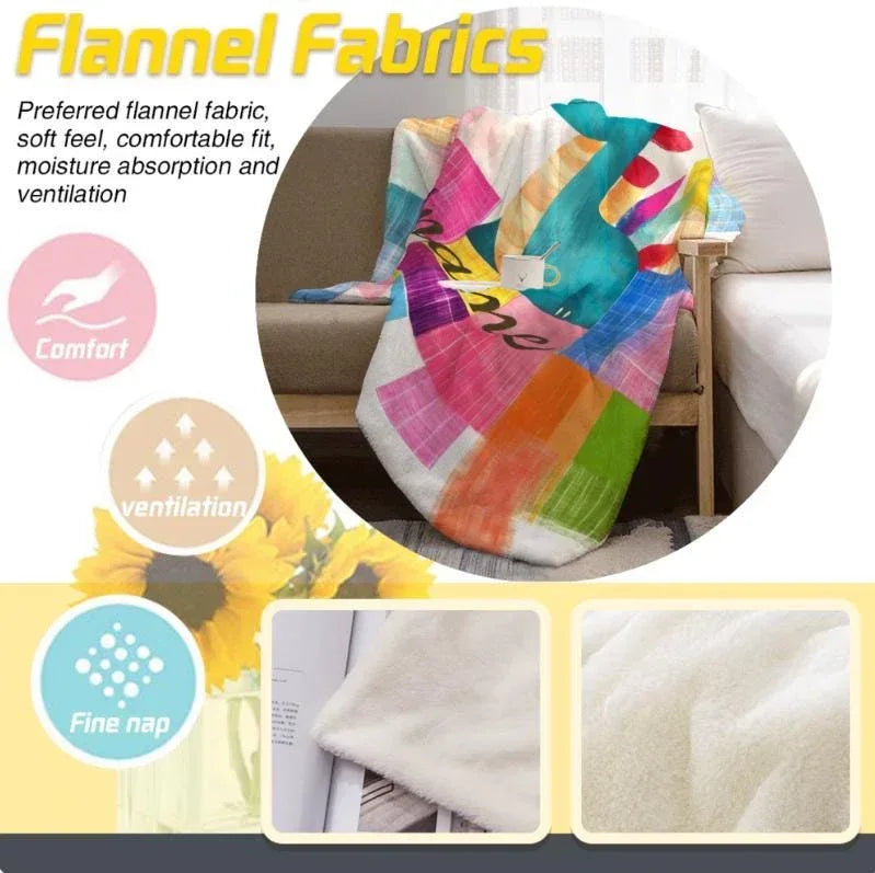 Personalized Dinosaur Blanket: Friendly Dragon Patchwork Throw - Dream Dragons