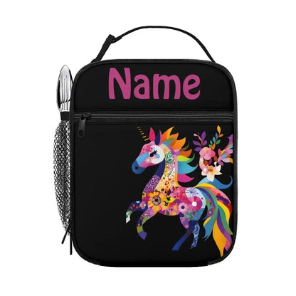 Personalized Kids School Set: Backpack, Lunch Tote & Pen Pouch, Name Gift - Dream Dragons