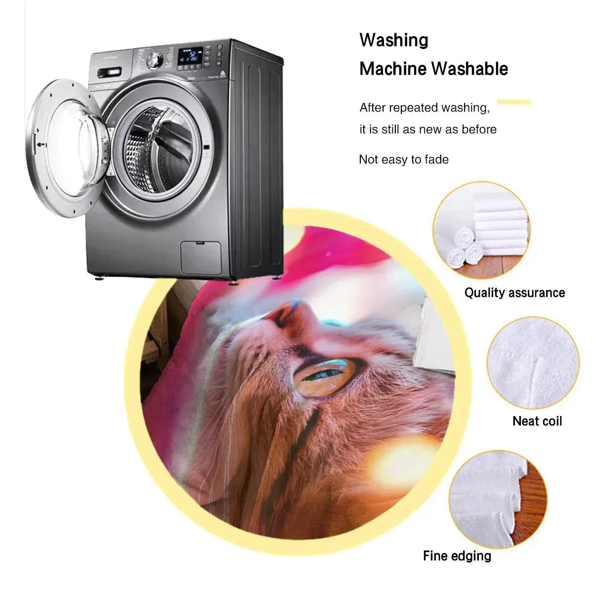 Personalized Cat Fleece Blanket: Pink Floral Kitty Design, Soft Custom Name Gift - Dream Dragons