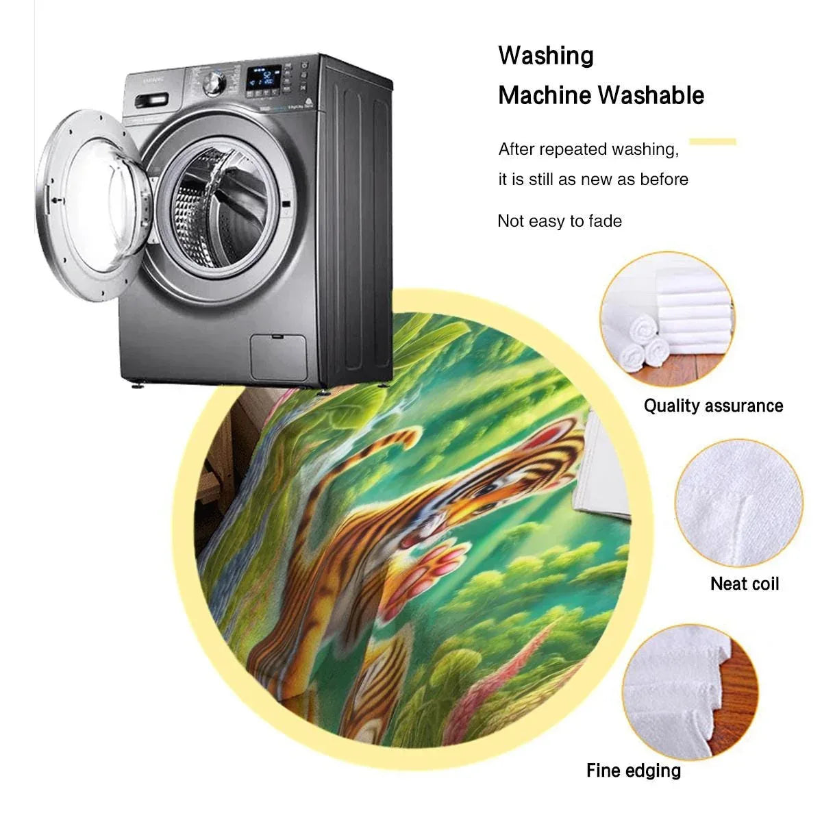 Personalized Tiger Blanket: Enchanted Forest Jungle Adventure Throw, Soft Flannel Fleece Throw - Dream Dragons