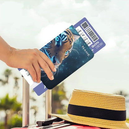 Personalized Tiger Passport Holder: Jungle Animal Design, Travel Gift, Holiday - Dream Dragons