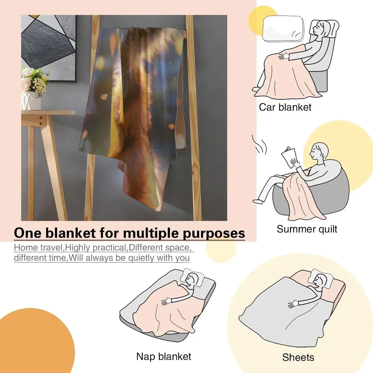 Personalized Baby Tiger Blanket: Soft Microfiber Jungle Nursery Throw, Super Soft Name Gift - Dream Dragons