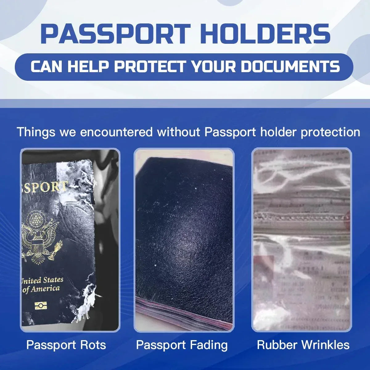 Personalized Mystical Wolf Passport Holder: Custom Travel Wallet - Dream Dragons