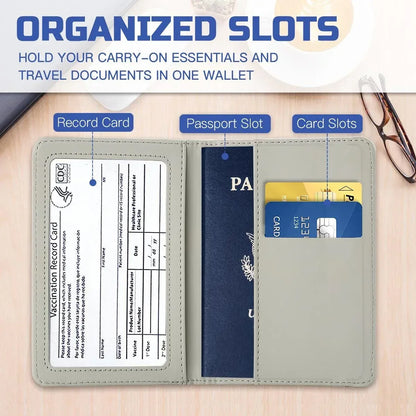 Personalized Mystical Wolf Passport Holder: Custom Travel Wallet - Dream Dragons