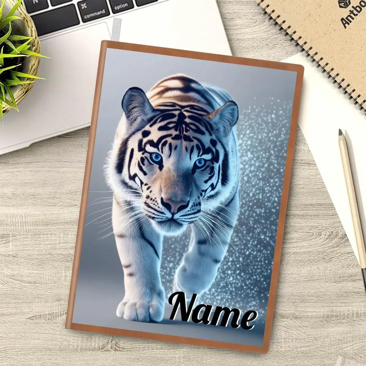 Personalized Blue Tiger Notebook: A5 Jungle Cat Journal for Writing, Keepsake Diary, Name Gift - Dream Dragons