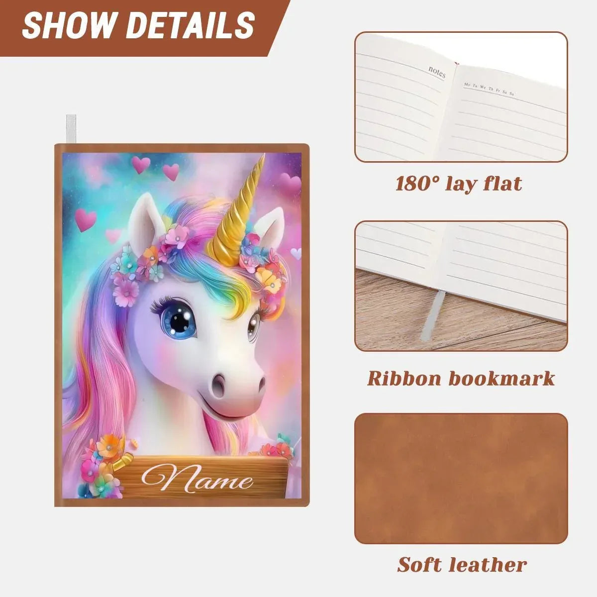 Personalized Unicorn Notebook: Fantasy A5 Journal, Custom Name Gift, Diary Keepsake - Dream Dragons