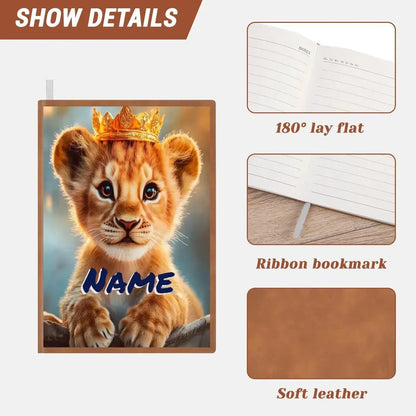 Personalized Lion Cub Notebook: Jungle Safari A5 Journal, Diary Keepsake for Writers - Dream Dragons