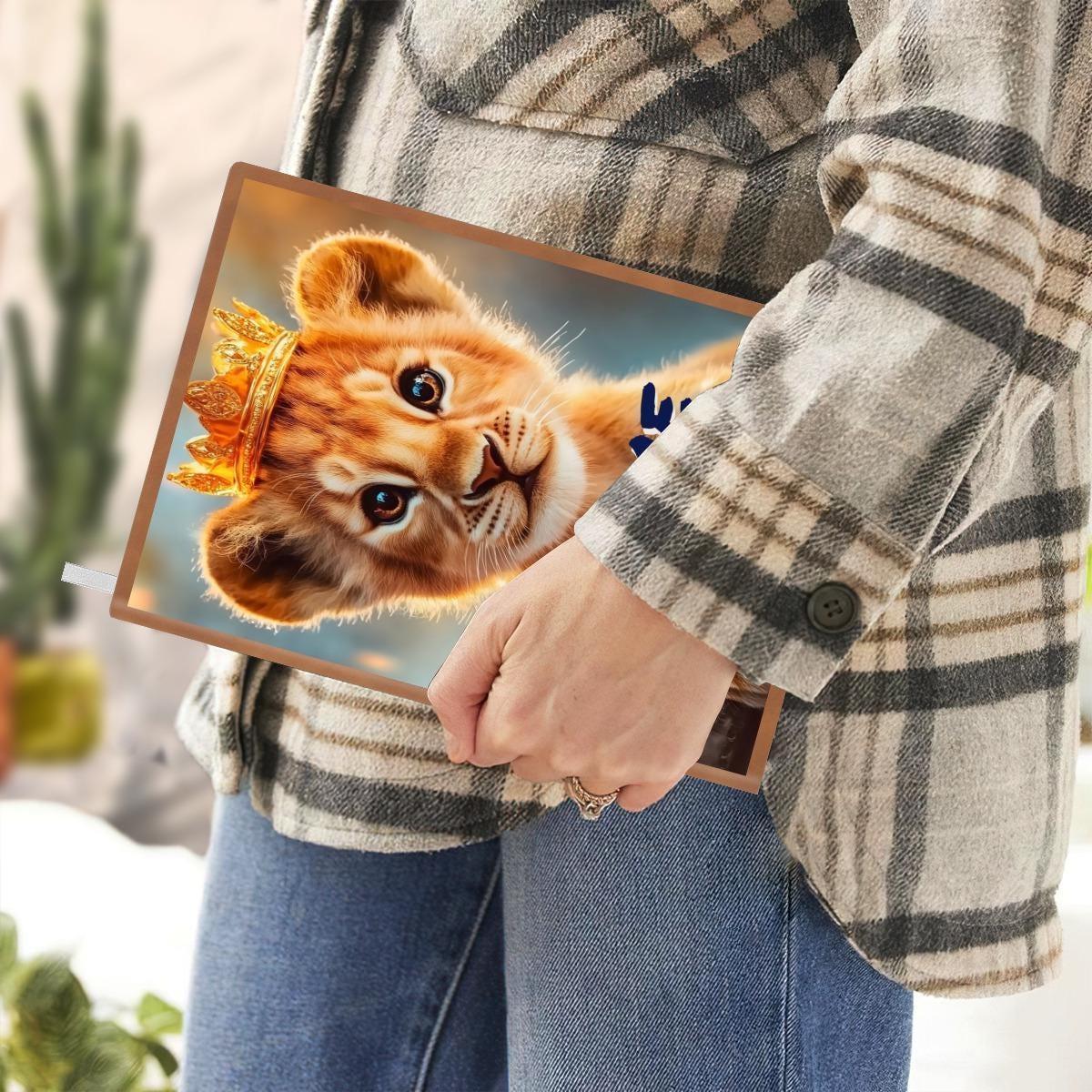 Personalized Lion Cub Notebook: Jungle Safari A5 Journal, Diary Keepsake for Writers - Dream Dragons