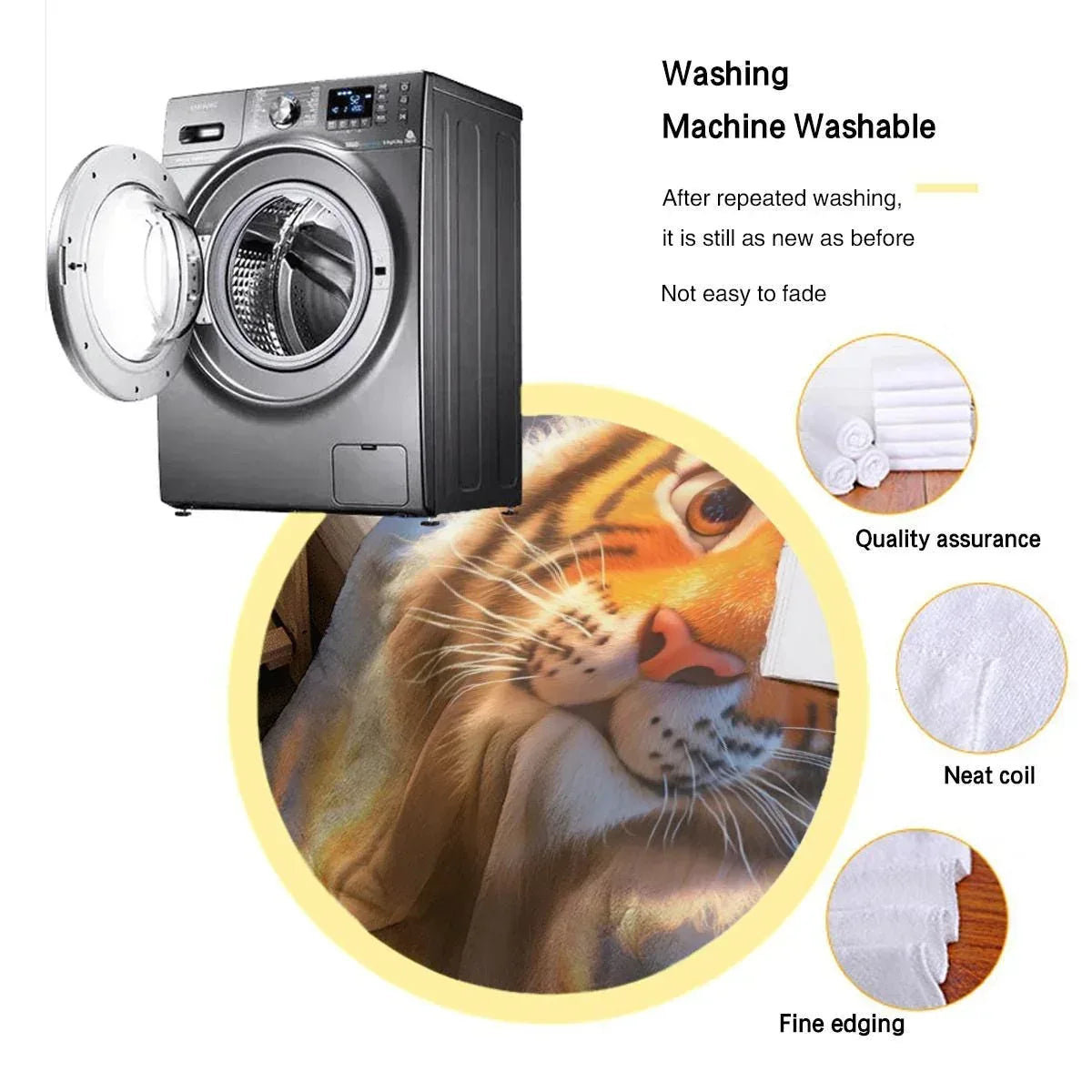 Personalized Baby Tiger Blanket: Soft Microfiber Jungle Nursery Throw, Super Soft Name Gift - Dream Dragons