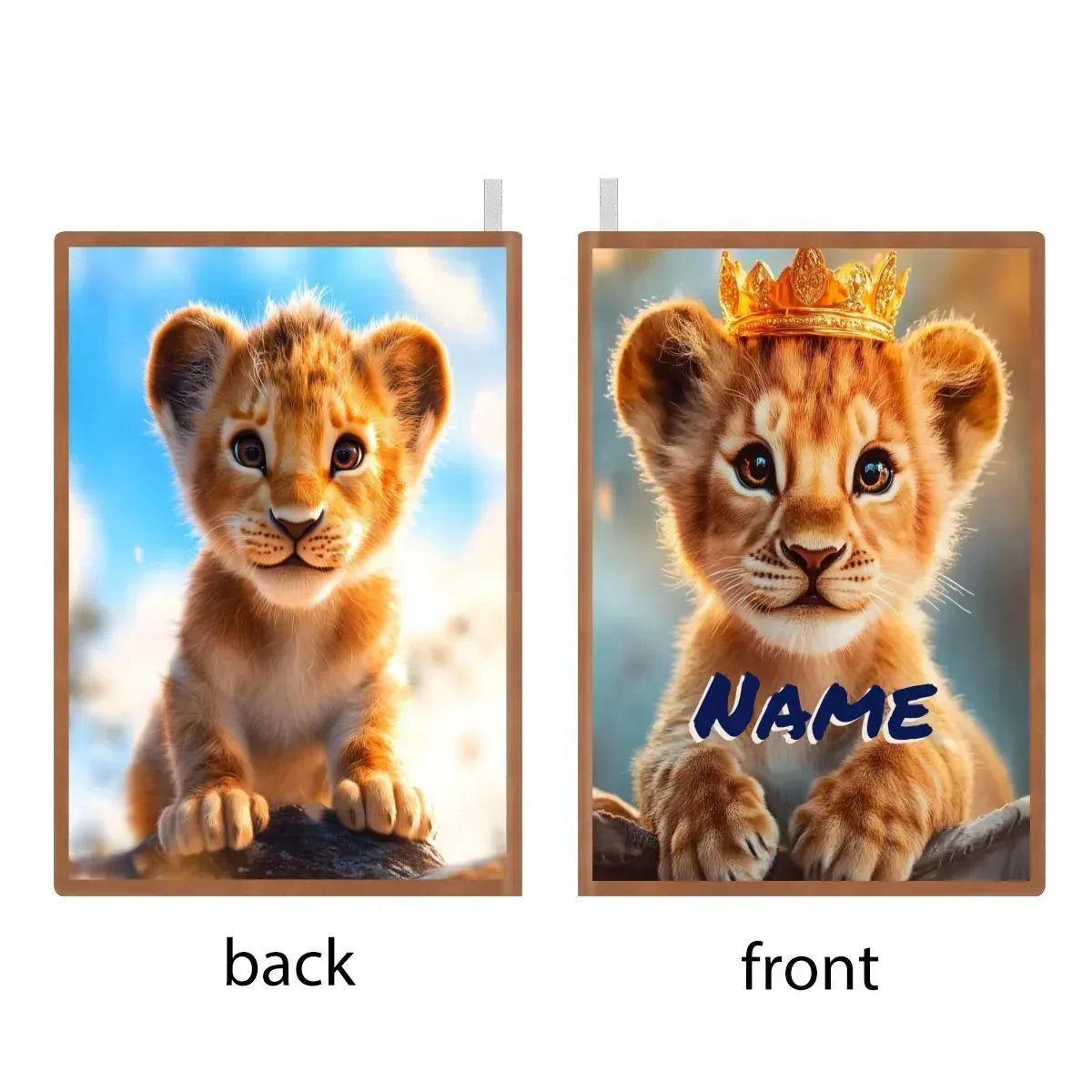 Personalized Lion Cub Notebook: Jungle Safari A5 Journal, Diary Keepsake for Writers - Dream Dragons