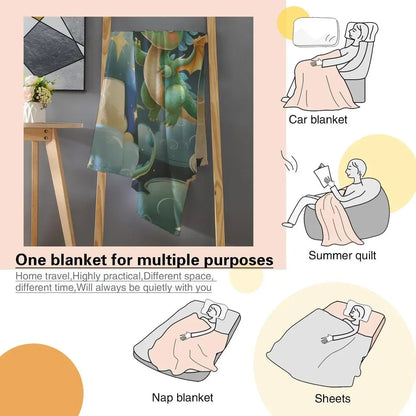 Personalized Green Dragon Blanket: Starry Night Bedroom Decor, Flannel Fleece Throw - Dream Dragons