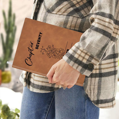 Personalized 80th, 70th, 60th, 50th, Birthday Leather Journal: Custom Age Year Gift, Keepsake Diary - Dream Dragons