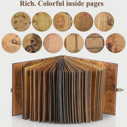 Our Adventure Book: Vintage Kraft Paper Scrapbook Album - Dream Dragons