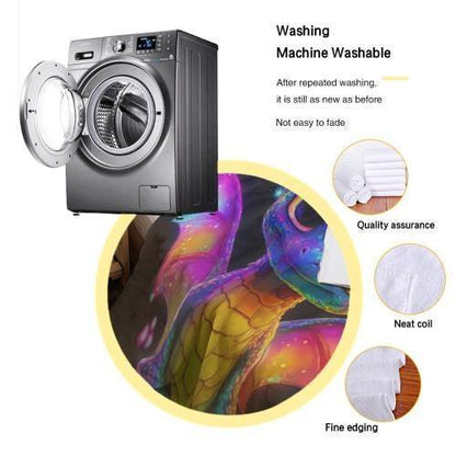 Personalized Glowing Rainbow Dragon Blanket: Soft Flannel Fleece Throw - Dream Dragons