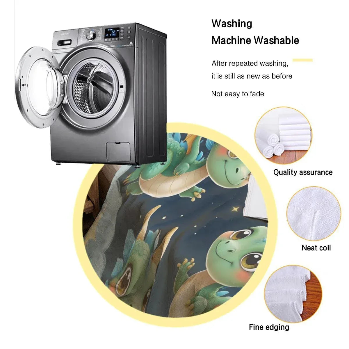 Personalized Green Dragon Blanket: Starry Night Bedroom Decor, Flannel Fleece Throw - Dream Dragons