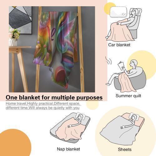 Personalized Unicorn & Dragon Blanket: Magical Fantasy Flannel Fleece Throw, Super Soft Kids Gift - Dream Dragons