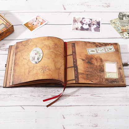 Our Adventure Book: Scrapbook Photo Album, Vintage Travel Theme, Keepsake Diary, Image Memory Journal - Dream Dragons