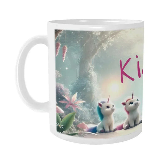 Personalized Unicorn Coffee Mug, Tea Cup: Hot Chocolate Gift for Fantasy Lovers, Name Gift - Dream Dragons