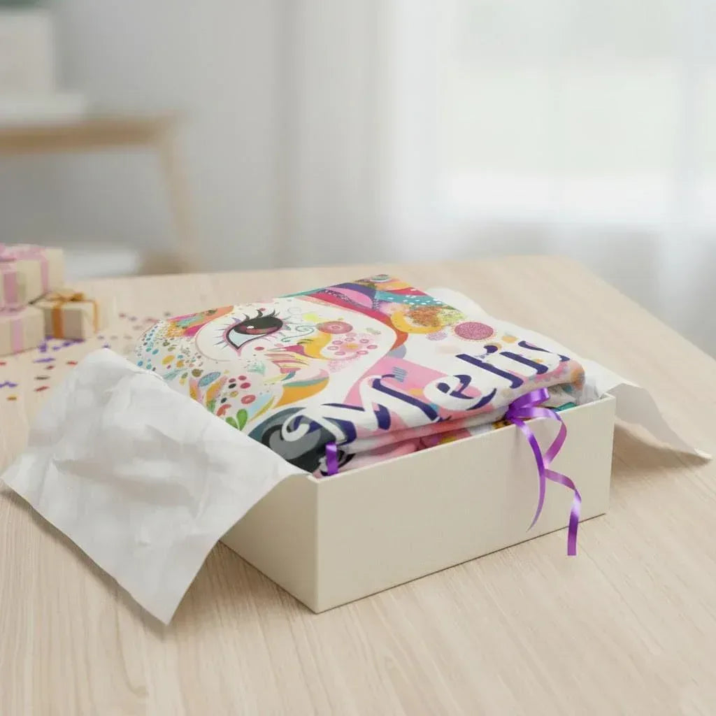 Personalized Unicorn Blanket with Name - Dreamy Soft Fleece Throw for Kids and Adults - Dream Dragons