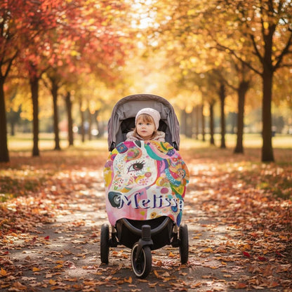 Personalized Unicorn Blanket with Name - Dreamy Soft Fleece Throw for Kids and Adults - Dream Dragons