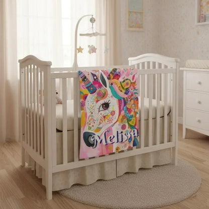 Personalized Unicorn Blanket with Name - Dreamy Soft Fleece Throw for Kids and Adults - Dream Dragons