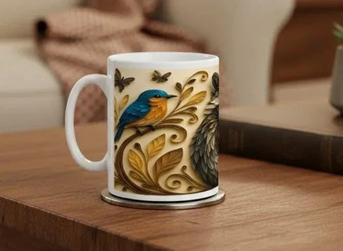 Whimsical Raccoon Mug: Adorable Animal Lover Gift, Hot Chocolate, Coffee Mug, Tea Cup - Dream Dragons
