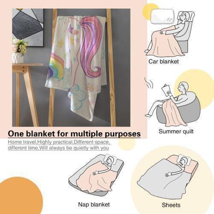 Personalized Picture Photo Blanket: Enchanted Kids Fantasy Fleece Throw - Dream Dragons