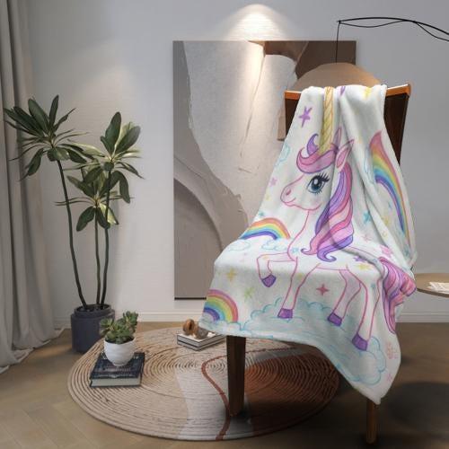 Personalized Picture Photo Blanket: Enchanted Kids Fantasy Fleece Throw - Dream Dragons