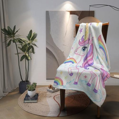 Personalized Picture Photo Blanket: Enchanted Kids Fantasy Fleece Throw - Dream Dragons