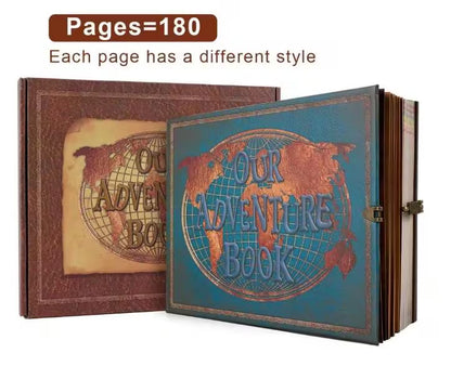 Our Adventure Book Scrapbook Album | Vintage Travel Journal, Anniversary Keepsake