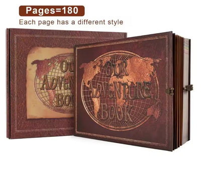 Our Adventure Book Scrapbook Album | Vintage Travel Journal, Anniversary Keepsake