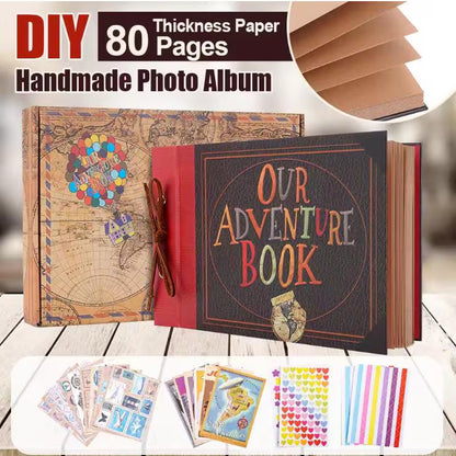 Our Adventure Book Scrapbook Album | Vintage Travel Journal, Anniversary Keepsake