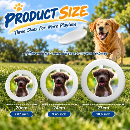 Personalized Photo Dog Flying Disc | Custom Pet Fetch Toy - Upload your Dog Photo