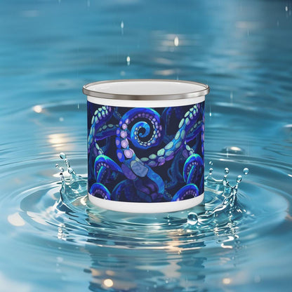 Enamel Camping Mug - Octopus Delight
