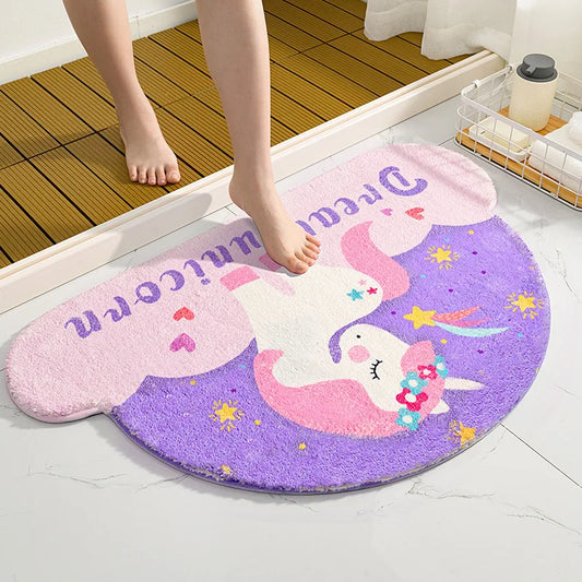 Kawaii Unicorn Car Floor Mat – Cute Polyester Auto Floor Cover | 40x60cm | 6 Designs