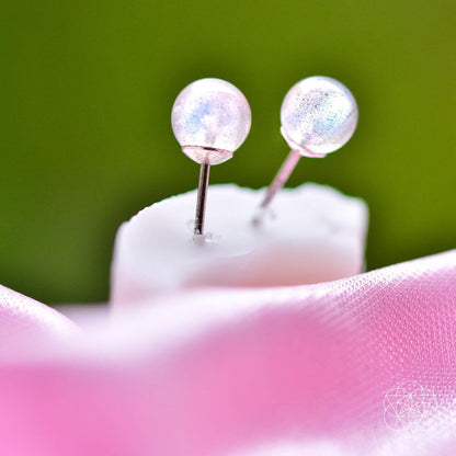 Labradorite Stabilization Earrings – Natural Round Gemstone Studs