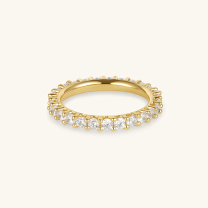 Large Eternity Ring | 2.5 mm Band, Gold or Silver Options